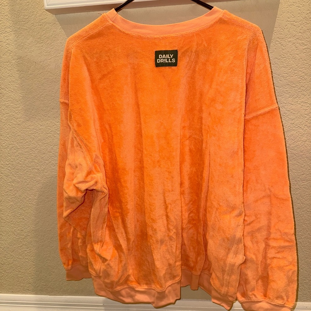 Daily Drills Terry Clothes Orange Crew